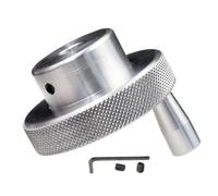 VSPLJQRXY Aluminum Alloy Hand Wheel Aperture 8-25mm Metal Handwheel 80mm OD With Rotate Handle With Screws And Wrench For Milling Machine Lathe Slide Displacement Platform Turning CNC(80mm*8mm)