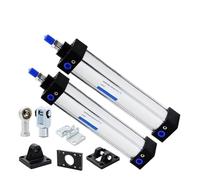 VSPPJYFG 1pcs SC100 Standard Bore 100mm Stroke 25-1000mm Double Acting with Magnetic Aluminium Alloy Pneumatic Cylinders(Sc100x50,With CB Accessories)
