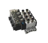VSPPJYFG 4V410 Pneumatic Electric Solenoid Valve 5 Way 4 Position Control Air Gas Magnetic 4V410-AC110V DC12V AC240V DC24V(Ac220v 10 in 10 Out,10 combinations)