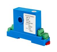 VSPPJYFG Aperture 4mm Hall Effect AC DC 0-20A 50A 100A Current Sensor 0 10v 5v Output Current Transmitter Analog Signal Converter DC24V(Ac 0-100a,DC 0-5V output)