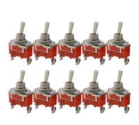 VSPPJYFG Button Switch Shaking Rocker Switch 10pcs 1021 Single Pole Single Throw Toggle Power Switch Two Legs Two Gears.