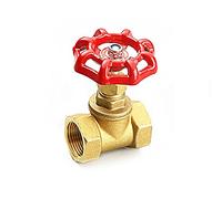VSPPJYFG Copper Globe Valve shutoff 1/2 3/4 1 1-1/4 Inch Female Thread Brass Ball Valve Controller(DN20)