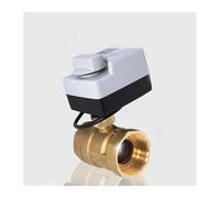 VSPPJYFG DN15 DN20 DN25 DN32 DN40 Brass Motorized Ball Valve 3-Wire Two Control Electric Actuator AC220V 3 Ways /2 Way with Manual Switch(220v-3 Way,DN25)