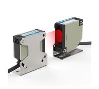 VSPPJYFG E3JK photoelectric Switch Through-Beam 10-30V DC 90-240V AC Sensing Distance 5M Series Square Optical Sensor(Dc 10-30v No Or Nc)