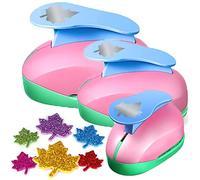 VSREI Maple Leaf Hole Punch, Paper Punches, Maple Leaves Puncher, MapleLeafPunches for Paper Crafts, Maple Leaf-Shaped Hole Punch, 9mm, 16mm, 25mm, MapleLeafHole Punches Set (Random Color)
