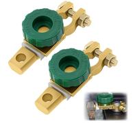 vsshe 2PCS Battery Disconnect Switch, 12-24V Electric Car Battery Isolation Switch, Waterproof Batterys Switchs for Car, Motorcycle, Marine, Boat, Caravan, Yacht, Bus, Boat, Travel