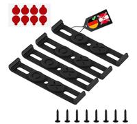 vsshe 4pcs Plate Holder for Cars, Frameless Invisible, Vehicle License Plate Frame, Universal Number Plates Holders, Firm and Stable, for 110 mm Wide License Plates, 3D Austria Not Applicable