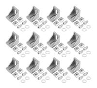 vsshe Aluminium Corner Bracket, 12 PCS 3030 Series Aluminum Angle Bracket, Heavy Duty Weatherproof 3030 Aluminums Profile 90 Degree L Brackets Ideal for DIY Furniture Fixations Corner
