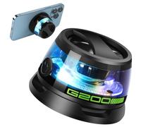 vsshe G200 Bluetooth Speaker, Ultra Small Portable Wireless Speaker with Magnetic Adsorption for Phones Metal Surfaces, with Multi-Color RGB Colorful Lights and Phone Holder, for Hiking and Outdoors