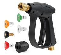 vsshe High Pressure Washer Gun, 4350 PSI Cleaning Gun, Car Wash Water Guns, Cleaning Car Washing Guns with 5 Water Nozzles, with M22 14MM Hose Connector and Karcher Quick Connector for Karcher K1-K7