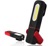 vsshe LED+COB Work Light,Inspection Light, Rechargeable Light, Hands-Free Garage Workshop Light, Type-C Charging, with Adjustable Bracket and Stand Design, for While Working Indoor and Outdoors