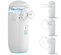 vsshe Nebuliser Machine for Adults & Kids, Rechargeable Portable Nebuliser for Adults & Kids, Handheld Inhaler Easy to Use & Clean, Silent, Efficient Atomization for Home and Travel Use