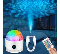vsshe Northern Light Projector, Galaxy Projector Northern Light Lamp, Rechargeable Dimmable Polar Night Lamp with 16 Colors Lighting Effects, 4 Lighting Modes, for Bedroom Party Game Rooms