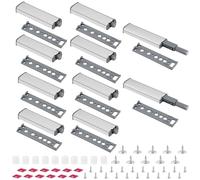 vsshe Push to Open Door Catches, 10 Pack Push Door Closer Catches Latches Release, Magnetic Pushs Release Drawer Pushs Latch, with Mount Screws and Self Adhesive Magnet, for Kitchen Closet Doors Close