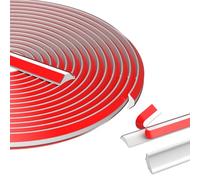 vsshe Quadrant Trim, 3m PVC Flexible Corner Self Adhesive Decorative Strips, Tile Edge Decorative Strips, Skirting Board Trim, for Skirting Board, Moldings, Caulking, Wall Edge Kitchen Countertops