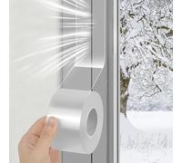 vsshe Transparent Window Seal Weather Sealing Tape 5cm*10m Waterproof Window Draft Isolation Sealing Film Tape, No Residue Tape, Transparent Adhesive Tape, for Winter, Window, Door Draft Stopper Roof