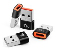 vsshe USB to USB C Adaptor, USB 3.0 Male to USB C Female Adapter 4 Pack Compatible for iWatch SE 7 8 9 Ultra, iPhone 14 13 Pro Max, AirPods Pro 2 3, Samsung Galaxy S23 S24, A53 A54, iPad Pro 2022/2021