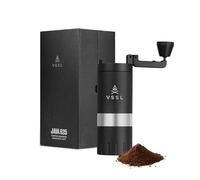 VSSL Java G25 Manual Coffee Grinder | Coffee for Camping | Bean Grinder | Travel Pour Over | Stainless Steel Conical Burr | ~ 25 Gram Capacity | Extendable Grind Handle | 50 Grind Settings | Black