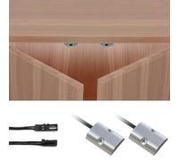 VST DC12/24V 3A Double IR Door Open and Close Sensor Switch Surface Mounted for LED Srtip Light and Under Cabinet Lighting with 12V JST Male and Female (Double Door Sensor, Surface Mount)