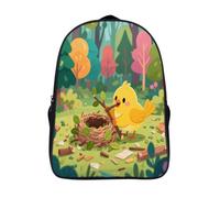 VstaDank A Bird Building A Nest Casual Daypack Travel Backpack | Adjustable Straps 16 Inch Travel Backpack- nylon,Laptop Backpack for Weekender Business Work Bookbag