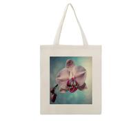 VstaDank A Blooming Flower Canvas Tote Bag with Handles Extremely Sturdy Reusable Shopping Bag Lightweight Foldable Cotton Cloth Grocery Bags Magic Aesthetic Tote Bag for Women Travel