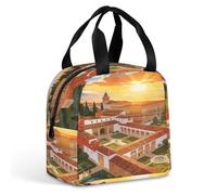 VstaDank Alhambra Twilight Lunch Bag Insulated Lunch Box for Unisex Reusable Cute Cooler Cooling Handbag Large Capacity Multi-Purpose Lunch Bags for Work Picnic Travel Office