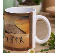 VstaDank Ancient Egypt Coffee Mugs Ceramic Camper Mug White Coffee Cup with Handles Personalized Tazas Para Sublimacion Novelty Water Cups Tea Mug Gifts for Home Office Party 11 Oz