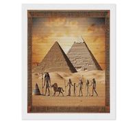 VstaDank Ancient Egypt Diamond Painting Kits Full Drill for Adults Round Paint with Diamond Pictures Gem Art DIY Personalized Diamonds Art Photo Wall Art for Living Room Decor Gift