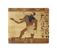 VstaDank Ancient Egyptian Wallet Slim Bifold Coin Purse for Men Twisted Leather Wallet with ID Windows for Work Travel
