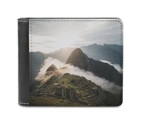 VstaDank Ancient Monuments Sea of clouds Bifold Wallet for Men & Women,Small Wallets Secure And Durable,Front Pocket Wallet for Gift