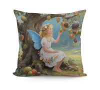 VstaDank Ancient Tree Flower Fairy Throw Pillow Cover Soft Square Cushion Cover Art Artwork Pillow Covers Mordern Couch Pillow Covers Decorative Cushion Case for Chair Couch Bedroom Living Room