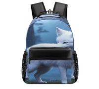 VstaDank Arctic Fox Backpack-Durable,Lightweight,Travel Laptop Backpacks for Adult,Computer Bag for Hiking Outdoor Sports