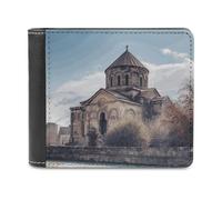 VstaDank Armenian Church Wallet PU Leather Wallet Credit Card Holder Extra Capacity Bifold Wallets for Men Women Fashion Wallets