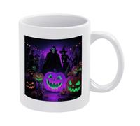 VstaDank art coffee mug with handle sublimation halloween white tea mug large ceramic coffee mug personalized coffee mug great as gift for home office use