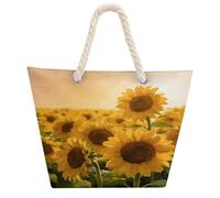 VstaDank Beach Bag for Women Hemp Rope Handle Tote Bag Casual Shopping Bag