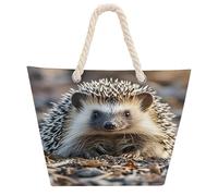 VstaDank Beach Bag for Women Hemp Rope Handle Tote Bag Casual Shopping Bag