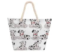 VstaDank Beach Bag for Women Hemp Rope Handle Tote Bag Casual Shopping Bag