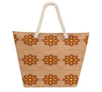 VstaDank Beach Bag for Women Hemp Rope Handle Tote Bag Casual Shopping Bag