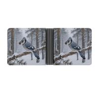 VstaDank Birds on The Tree Bifold Wallet for Women Men Slim Soft PU Leather Wallet Slim Minimalist Front Pocket Credit Card Holder