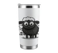 VstaDank Black German Shepherd Dog Tumbler 20 Oz Stainless Steel Tumbler with Lid And Straw Double Wall Vacuum Insulated Mug Metal Coffee Cup Leak-Proof Travel Coffee Mug Fits Car Cup Holder