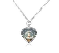 VstaDank Christmas Snow Globe Urn Necklace for Ashes Personalized Pet Cremation Jewelry for Ashes Pendant Heart Urn Necklace Memorial Keepsake Jewelry for Pet Dog Cat Ashes Necklace