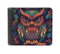 VstaDank Color Owl Pattern Wallet PU Wallets with Cash Pocket Credit Card Holder Slim Billfold Purse Bifold Blocking Wallets