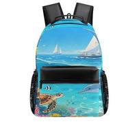 VstaDank Coral Reef Sea Backpack-Durable,Lightweight,Travel Laptop Backpacks for Adult,Computer Bag for Hiking Outdoor Sports