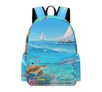 VstaDank Coral Reef Sea Travel Laptop Backpack with Multiple Pocket,BookBag-Durable, Lightweigh,Casual Daypack-Adult