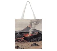 VstaDank Crater Shopping Bags Canvas Tote Bag Beach Bag