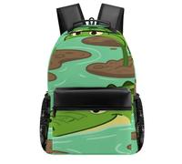 VstaDank Crocodile That Lurks Backpack-Durable,Lightweight,Travel Laptop Backpacks for Adult,Computer Bag for Hiking Outdoor Sports