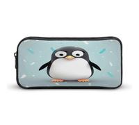 VstaDank Cute Penguinm Pencil Case Large Capacity Pencil Pouch Portable Cute Pen Bags Multifunctional Pencil Bag Sturdy Aesthetic Pen Pouch Fashion Tool Bag Desk Organizer Unisex