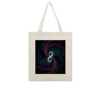 VstaDank Dark Matter Tides Canvas Tote Bag Shopping Bags Handbag