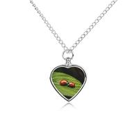 VstaDank Deer Hunting Season Urn Necklace for Ashes Personalized Pet Cremation Jewelry for Ashes Pendant Heart Urn Necklace Memorial Keepsake Jewelry for Pet Dog Cat Ashes Necklace
