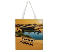VstaDank Deserts Oases Shopping Bags Canvas Tote Bag Beach Bag